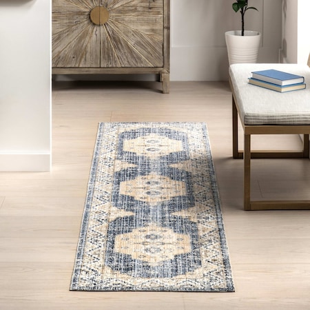 Nuloom Zazie Traditional Machine Washable Indoor/Outdoor Area Rug 2ft x 8ft ECAT03A-208